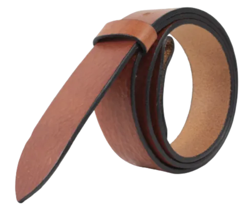 2 Inch Wide (50mm) Dark Tan Full Grain Leather Belt Strap Made to Measure Chicago Screws