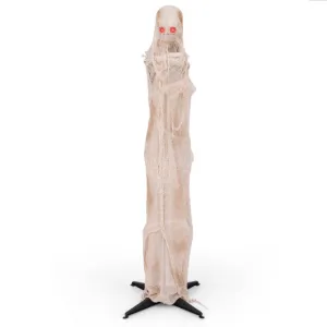 6FT Halloween Animated Standing Mummy with LED Red Glowing Eyes