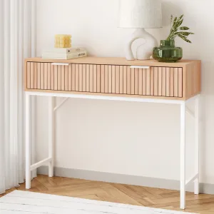 92cm Console Table 2 Drawers - Pine