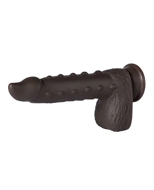 Alger 8 Inch Thrusting Dildo - Black