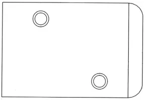 Andersen 2 31/32" Frenchwood Hinged Extension Jamb Strike Plate Extender