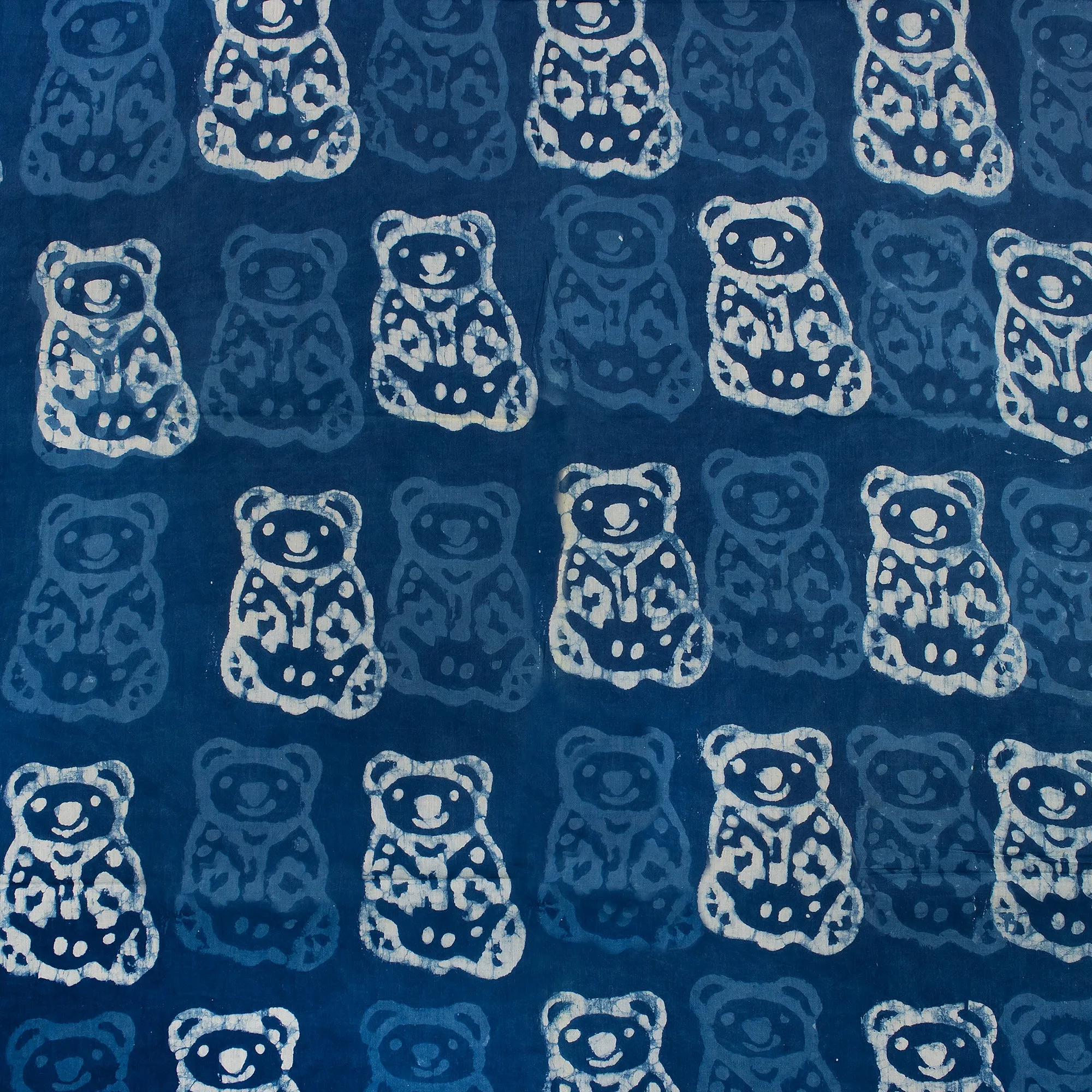 Animal Handmade Printed Indigo Block Print Fabric