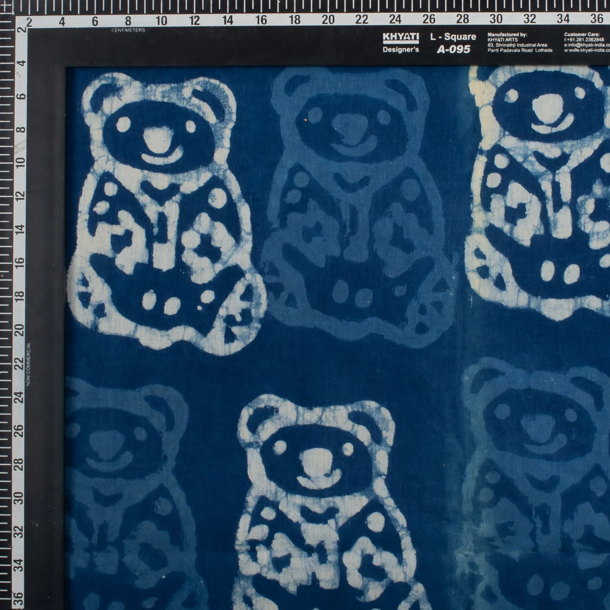 Animal Handmade Printed Indigo Block Print Fabric