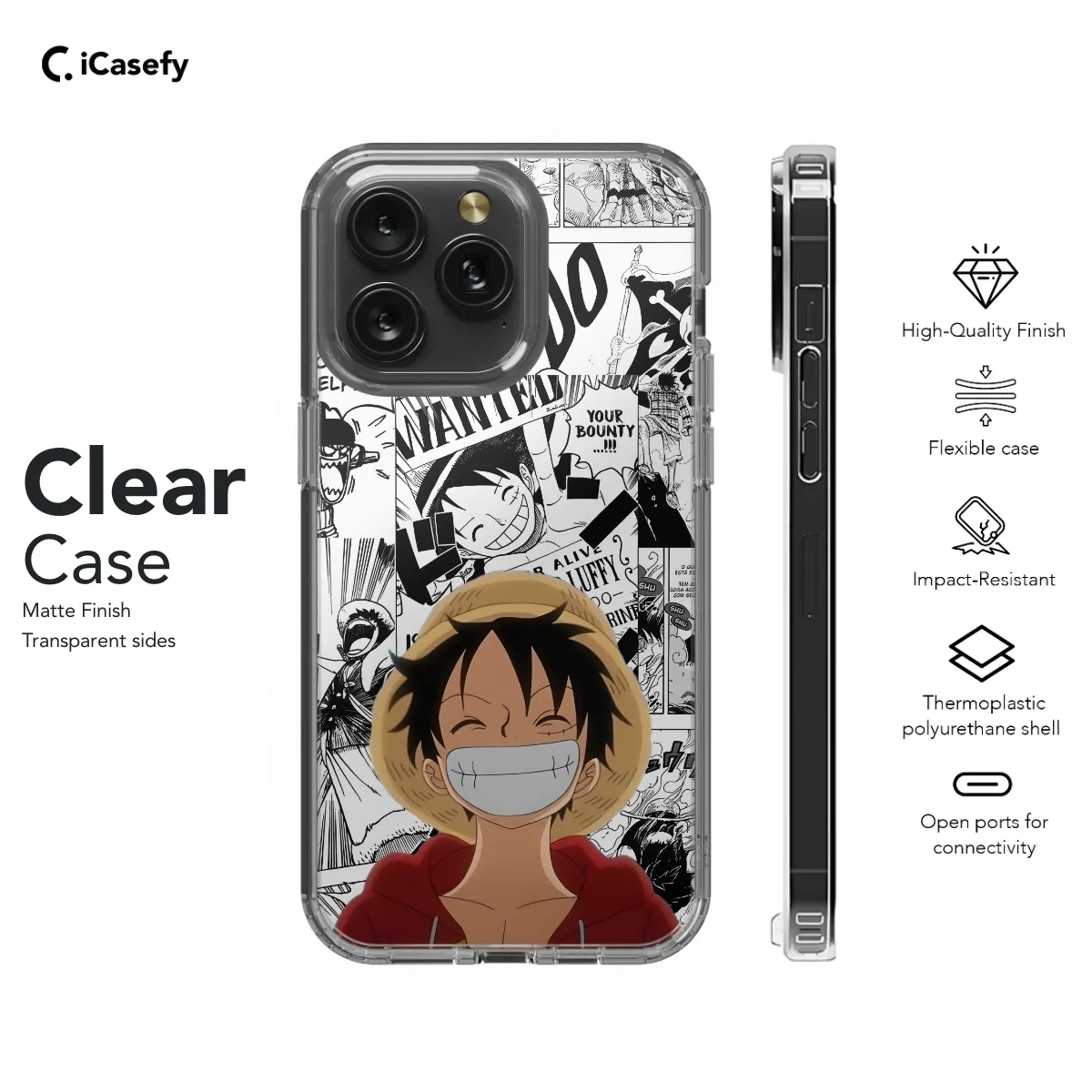 Anime One Piece Monkey D. Luffy Phone Case iPhone Samsung Pixel & More 80