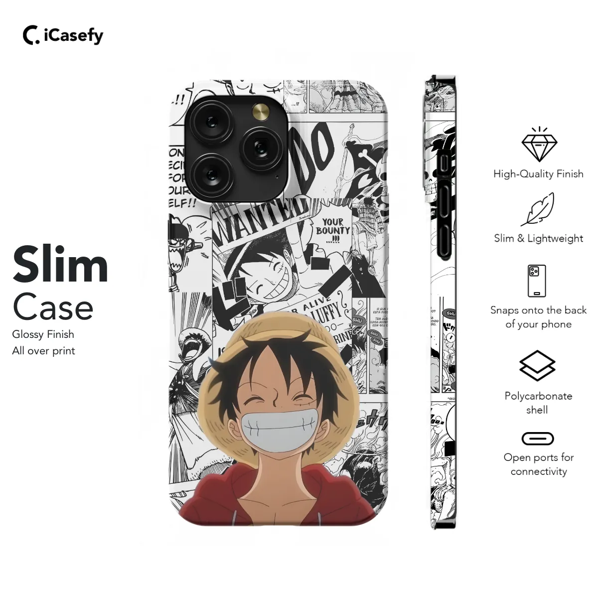 Anime One Piece Monkey D. Luffy Phone Case iPhone Samsung Pixel & More 80