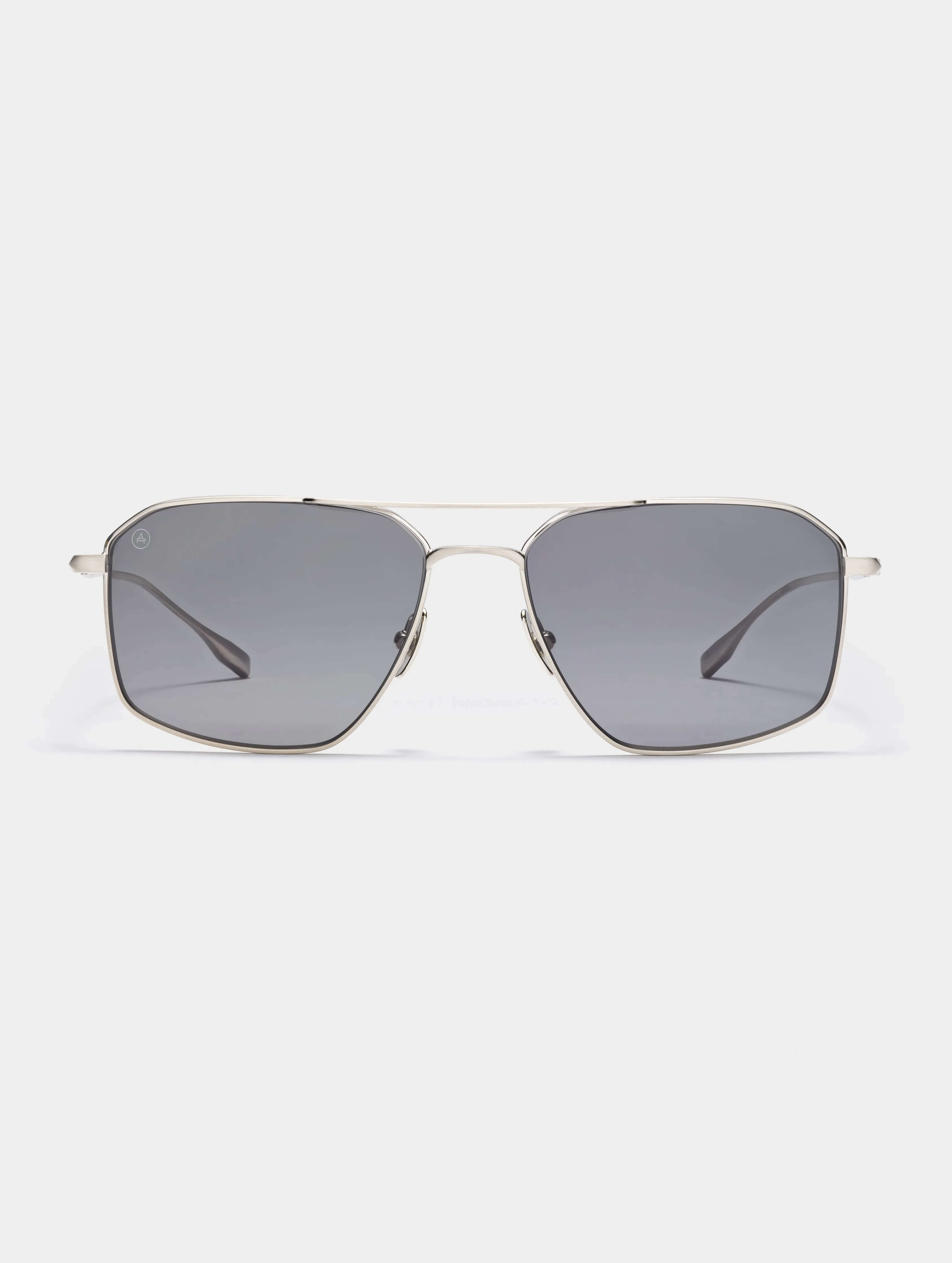 Arches Sunglass - Brushed Silver (Grey Lens)