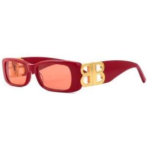 Balenciaga Women's Sunglasses - Red Acetate Butterfly Frame Red Lens | BB0096S 003