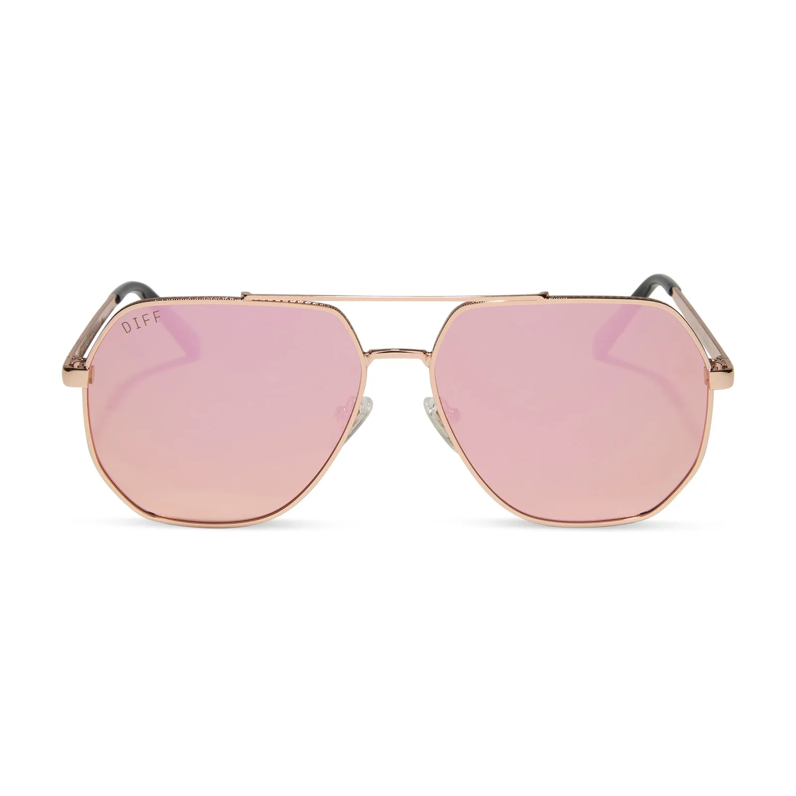 BEVERLIN - HENDRIX   ROSE GOLD   CHERRY BLOSSOM MIRROR   POLARIZED SUNGLASSES