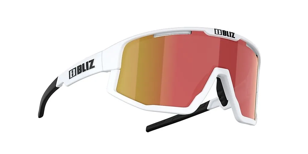 Bliz Fusion Sunglasses Cycling Sports Use White Frame Red lens