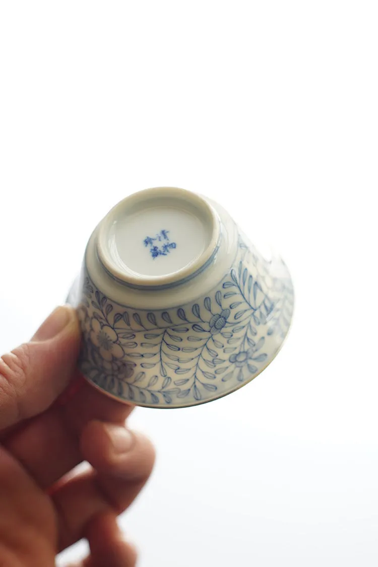 Blue and White Porcelain Hand-painted Cup