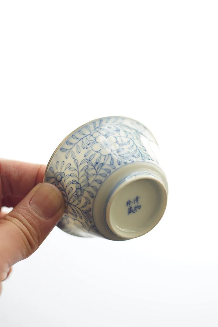 Blue and White Porcelain Hand-painted Cup