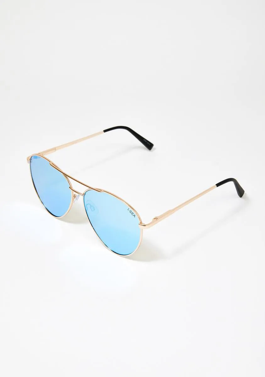 Blue Charlie Aviator Sunglasses