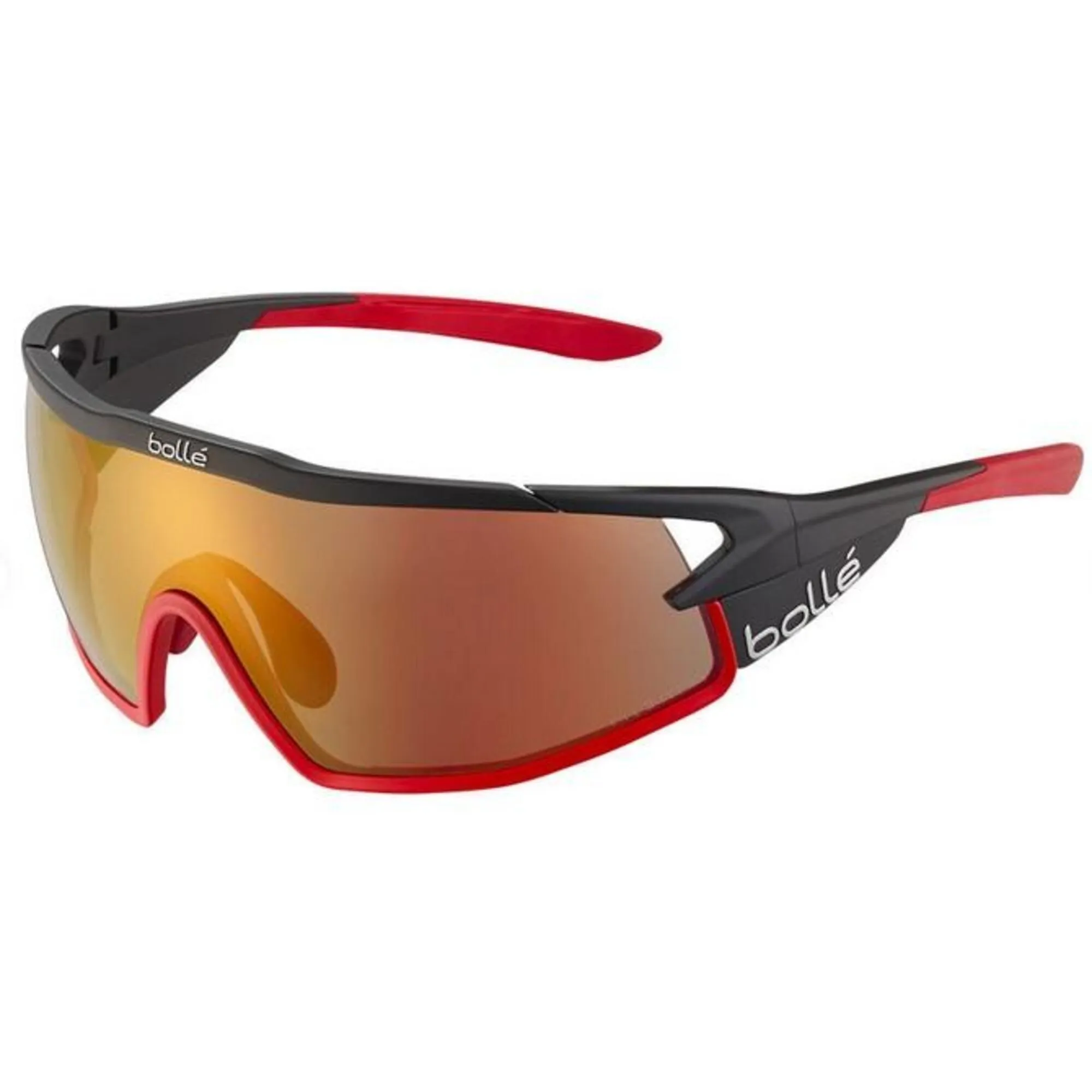 Bolle Unisex Sunglasses - BOLLE B-ROCK PRO BLACK MATT - PHANTOM BROWN RED PHOTOCHROMIC