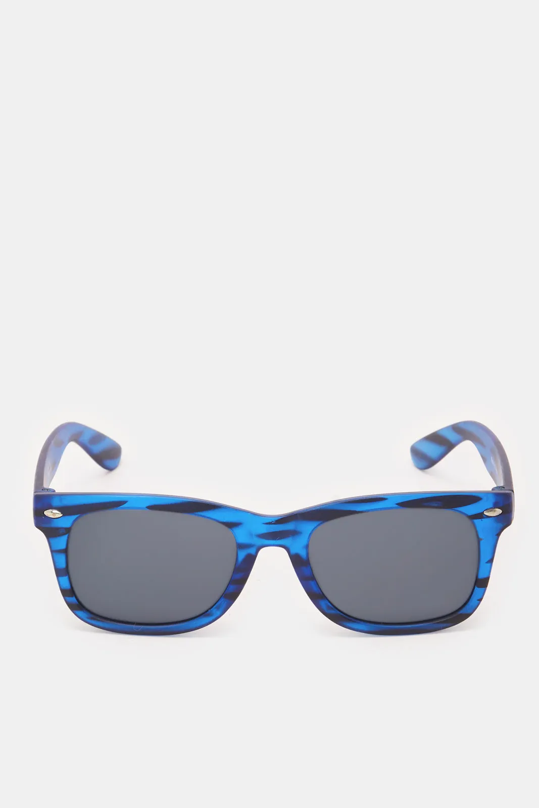 Boys Blue Embellished Wayfarer Sunglasses