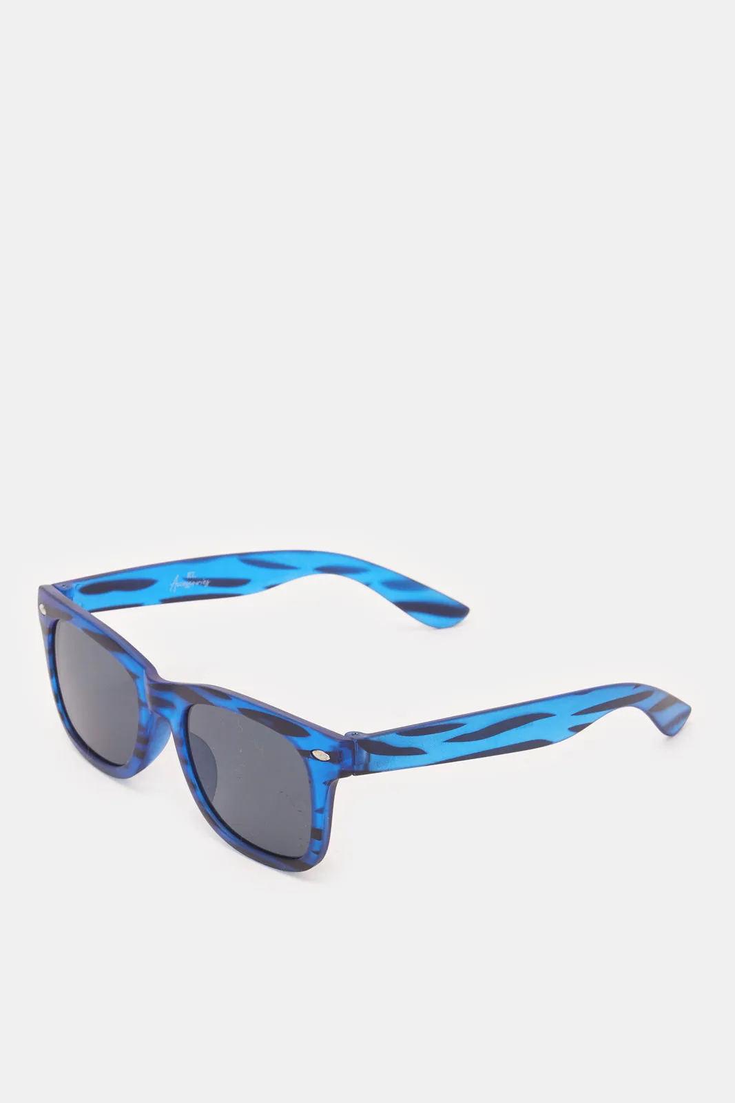 Boys Blue Embellished Wayfarer Sunglasses