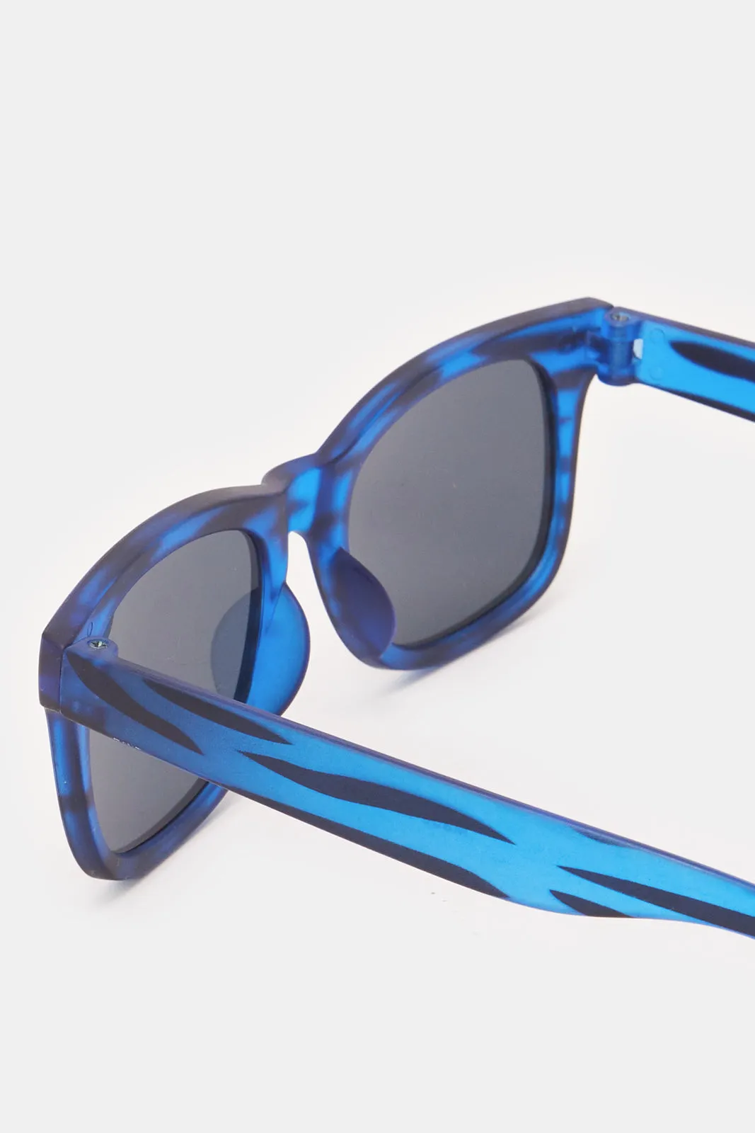 Boys Blue Embellished Wayfarer Sunglasses