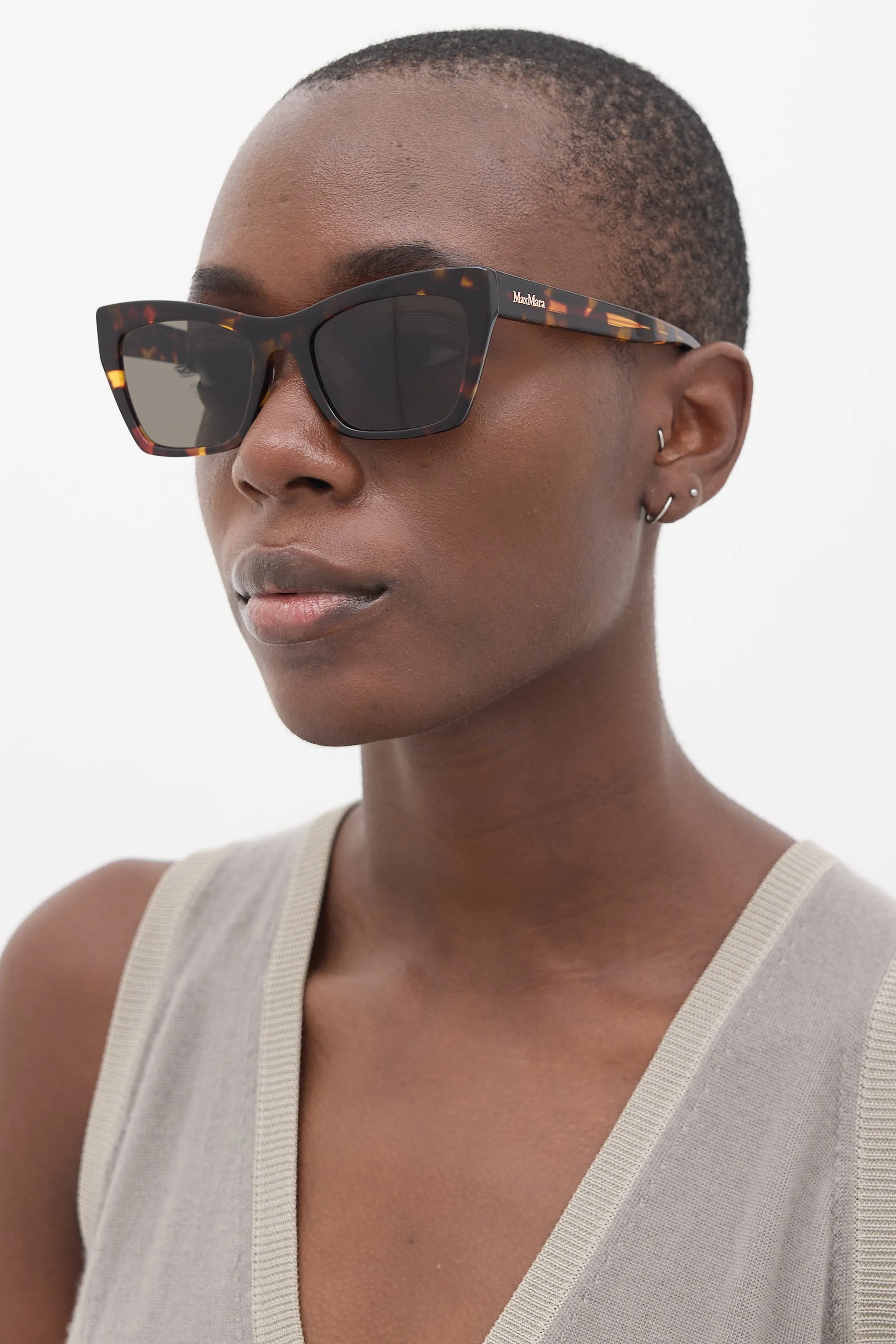 Brown Marbled MM Slim II Tapered Sunglasses