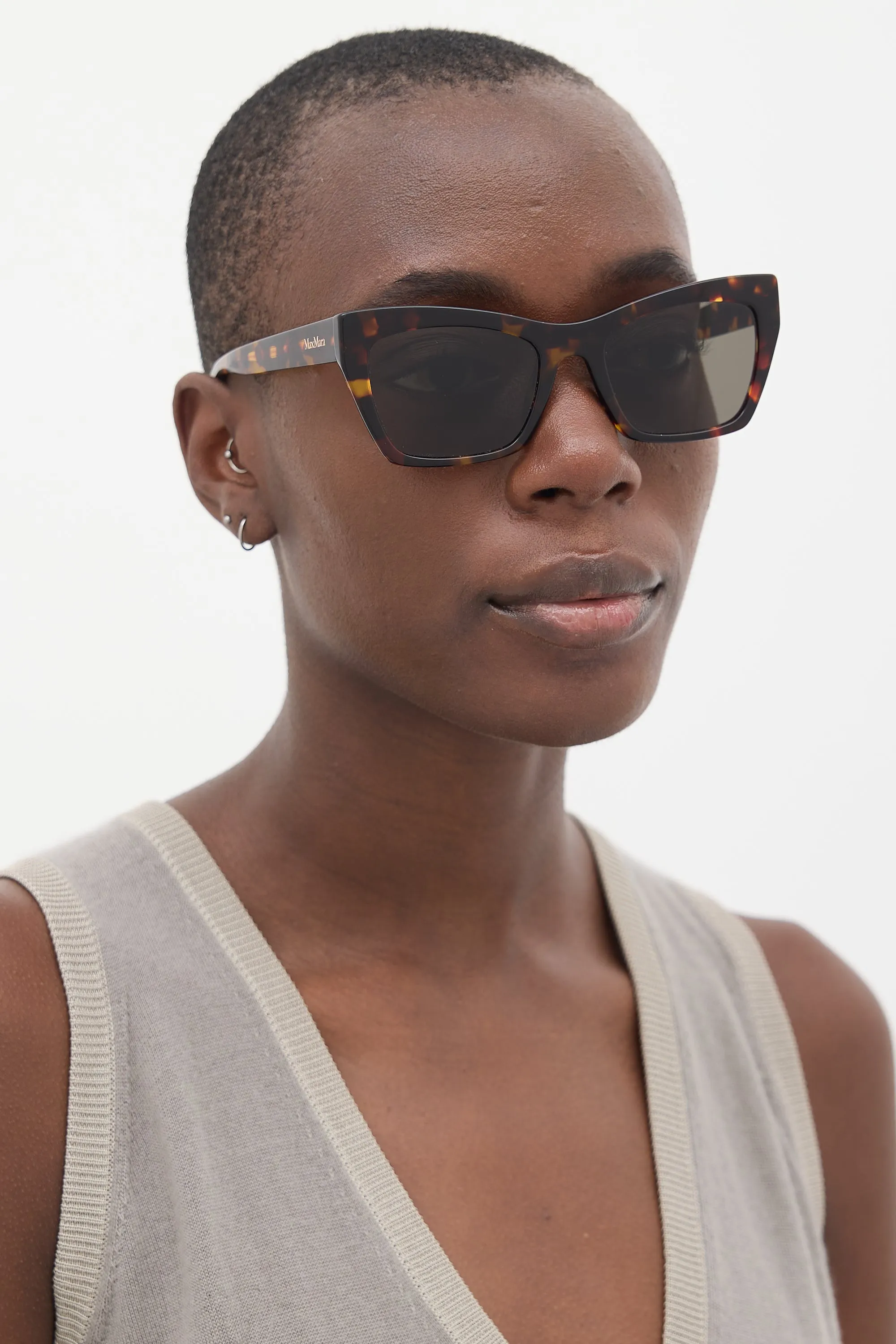 Brown Marbled MM Slim II Tapered Sunglasses