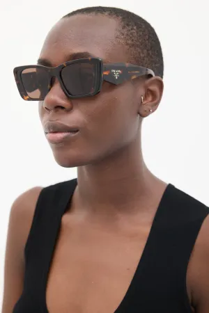 Brown SPR08Y Square Sunglasses