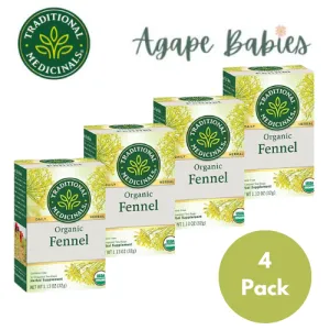 [Bundle Of 4] Traditional Medicinals Organic Fennel, 16 bags Exp: