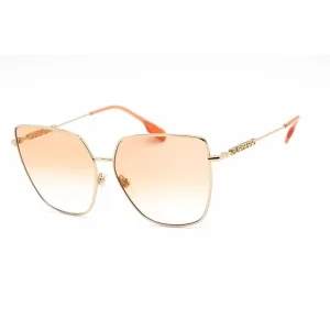 Burberry Women's Sunglasses - Full Rim Light Gold Cat Eye Shape | 0BE3143 1109V0