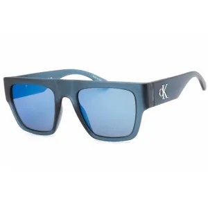 Calvin Klein Jeans Unisex Sunglasses - Transparent Blue Plastic Square | CKJ22636S 405