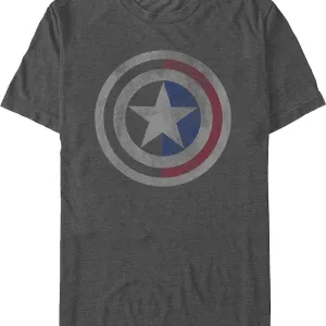 Captain America Half Shield Marvel Comics T-Shirt