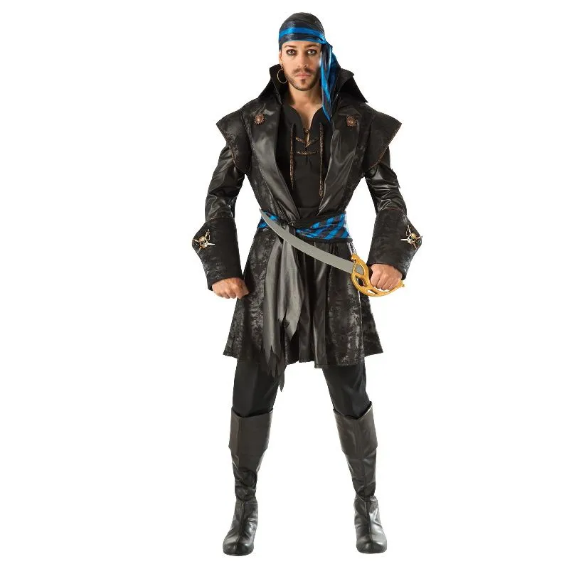 Captain Black Heart Pirate Adult Costume - Size Standard