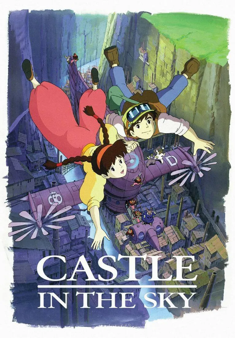 Castle In The Sky - Studio Ghibli Japanaese Animated Movie Art Poster - Art Prints