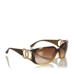 CC Oval Tinted Sunglasses Brown