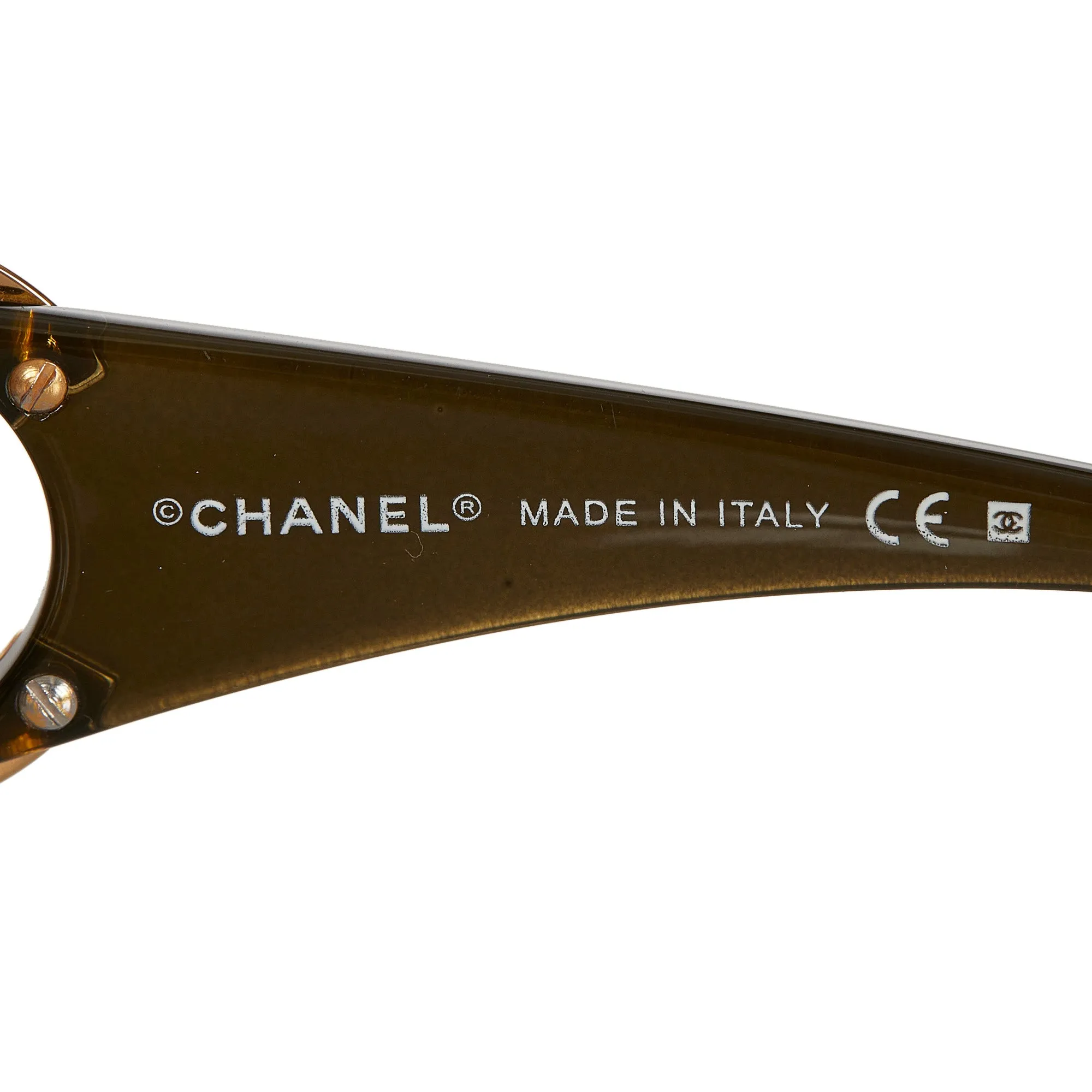 CC Oval Tinted Sunglasses Brown