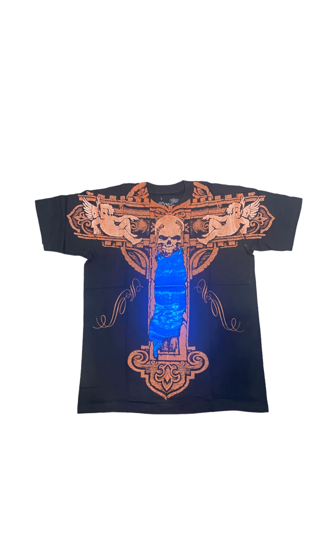 Celtic Cross with Gothic Skull Tee