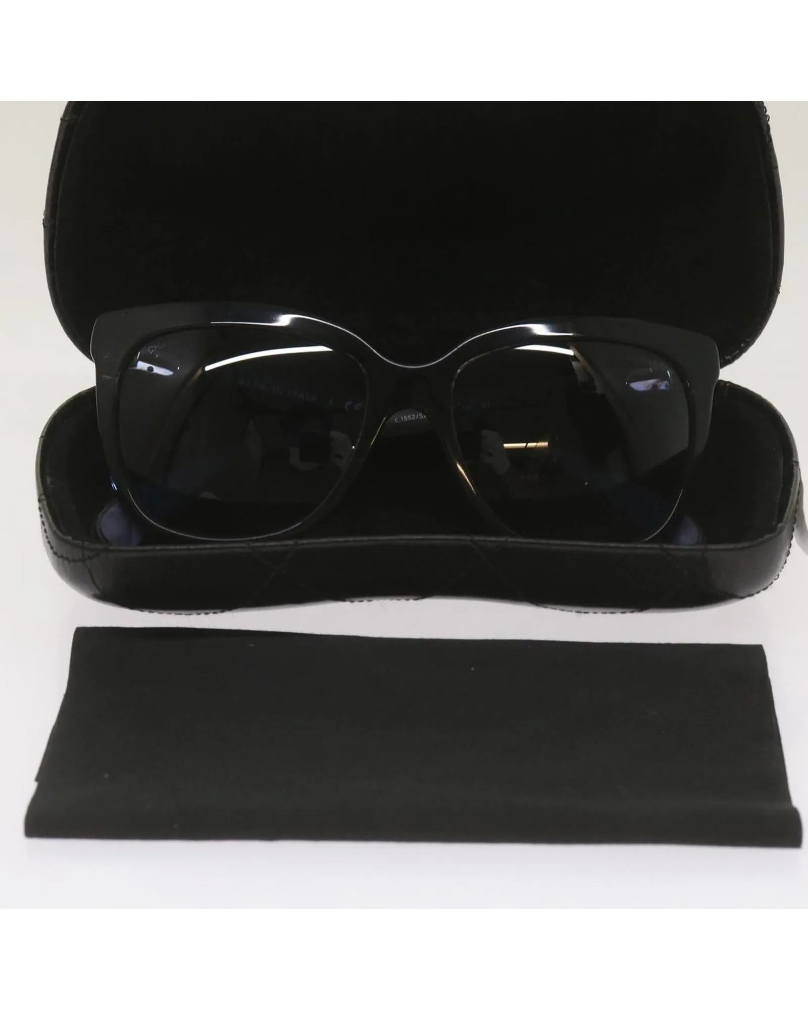 CHANEL 5279A Black Blue Cat-Eye Sunglasses