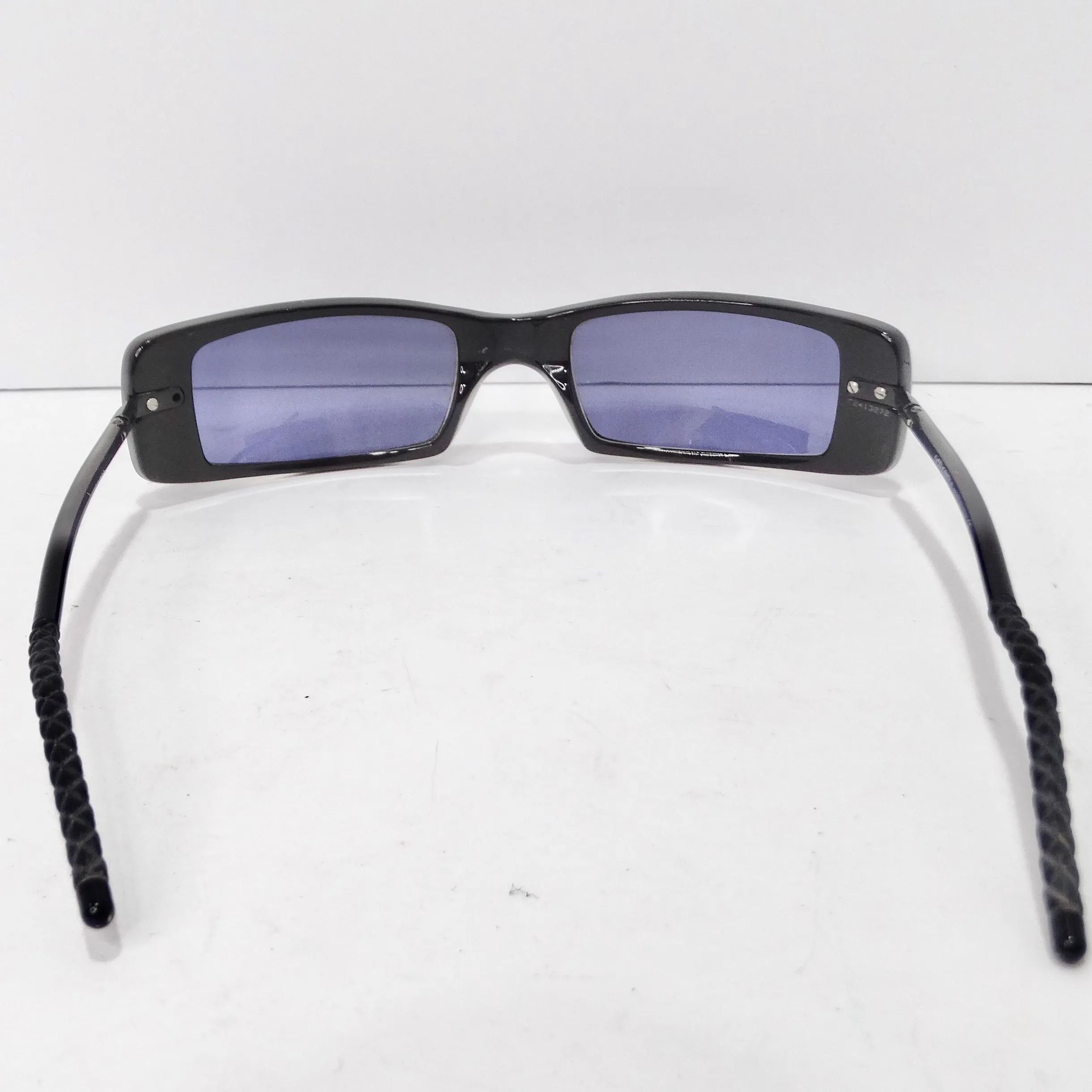 Chanel Black Y2K Square Frame Sunglasses