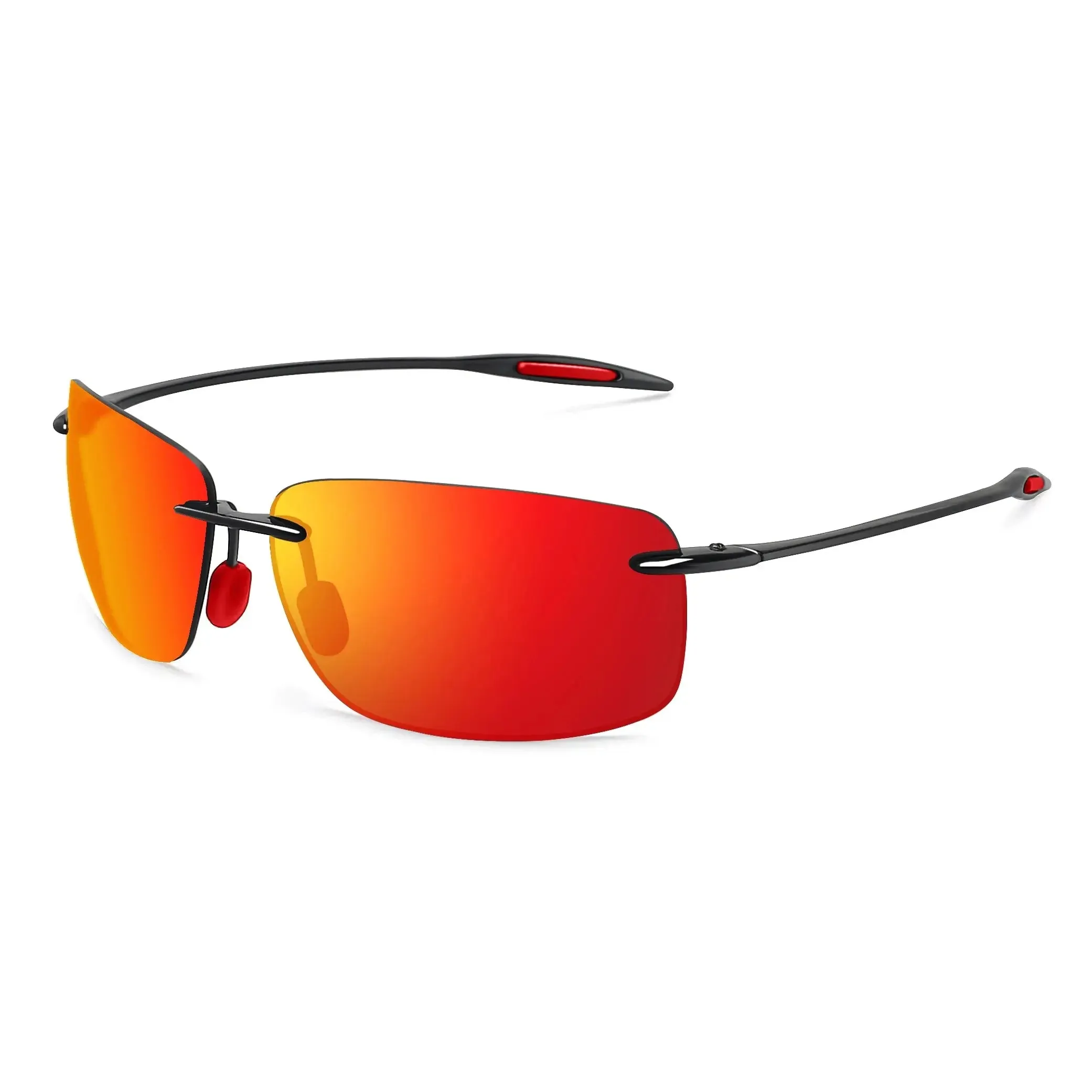 Classic Sports Rimless Sunglasses Men Women Male Driving Golf Rectangle Ultralight Frame Sun Glasses UV400  De Sol