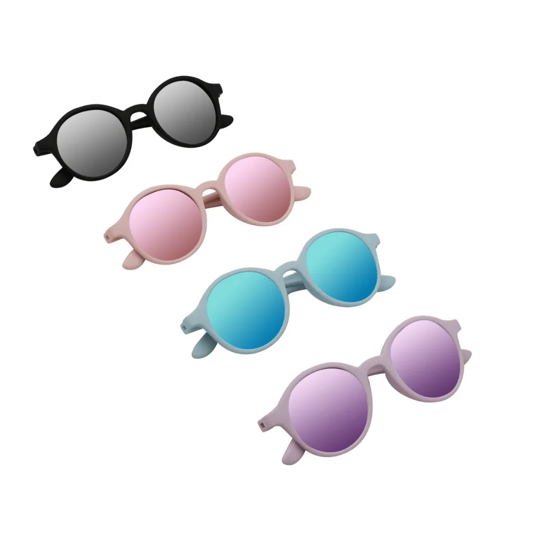 Cleo - Black Mirrored Kids Sunglasses