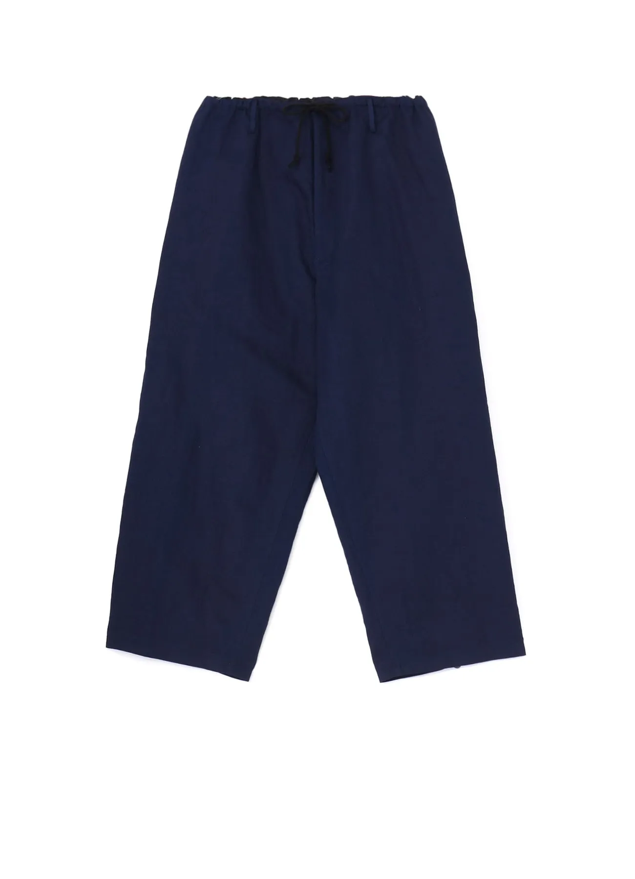 COTTON FLAX DENIM STRING PANTS