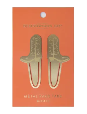 Cowboy Boot Metal Page Tabs