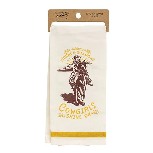 Cowgirls Shine On Dish Towel 18"x28"