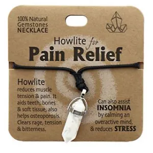 Crystal Necklace - Howlite for Pain Relief