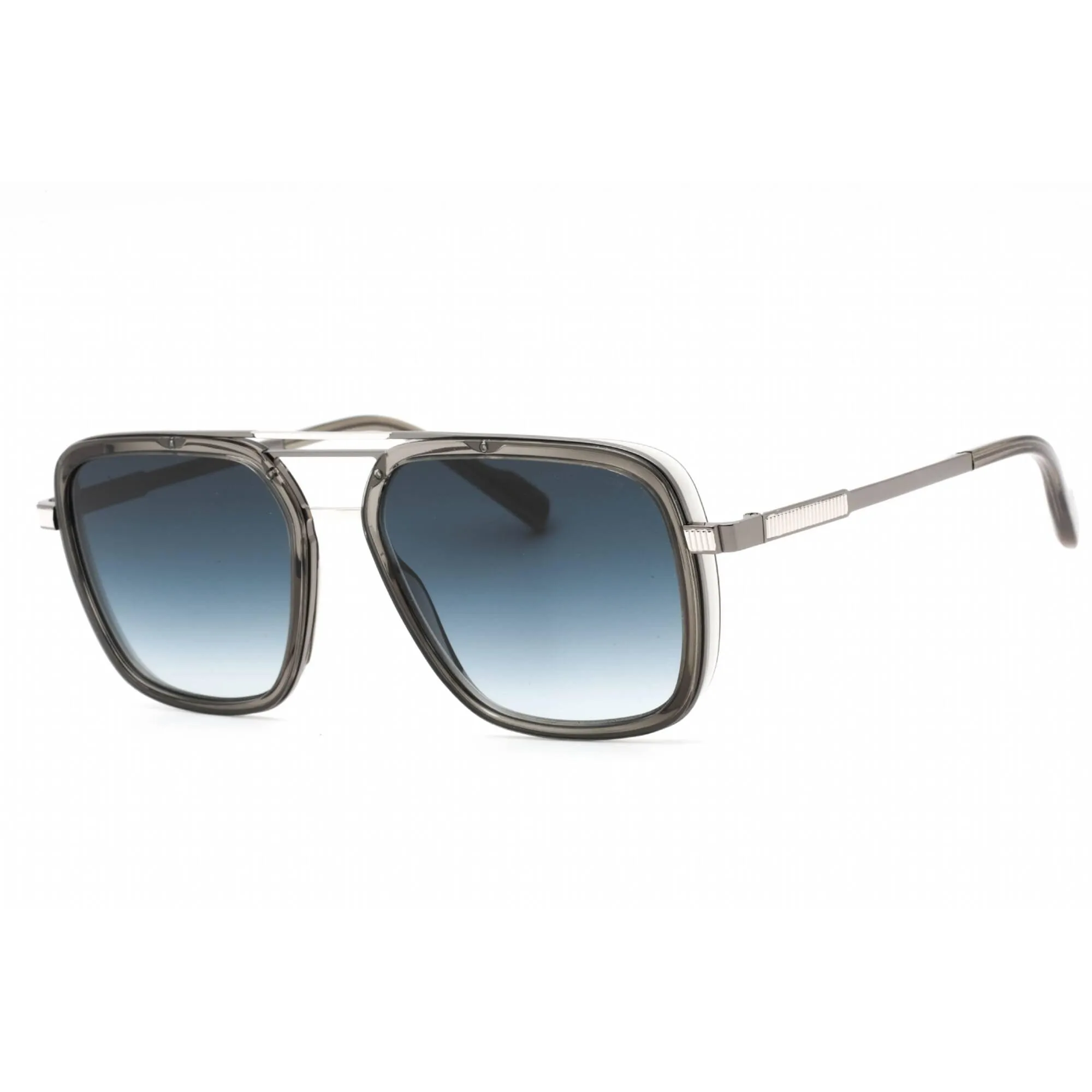 Cutler and Gross Men's Sunglasses - Grey Blue Flash Lens Square Frame | CG1324S 003