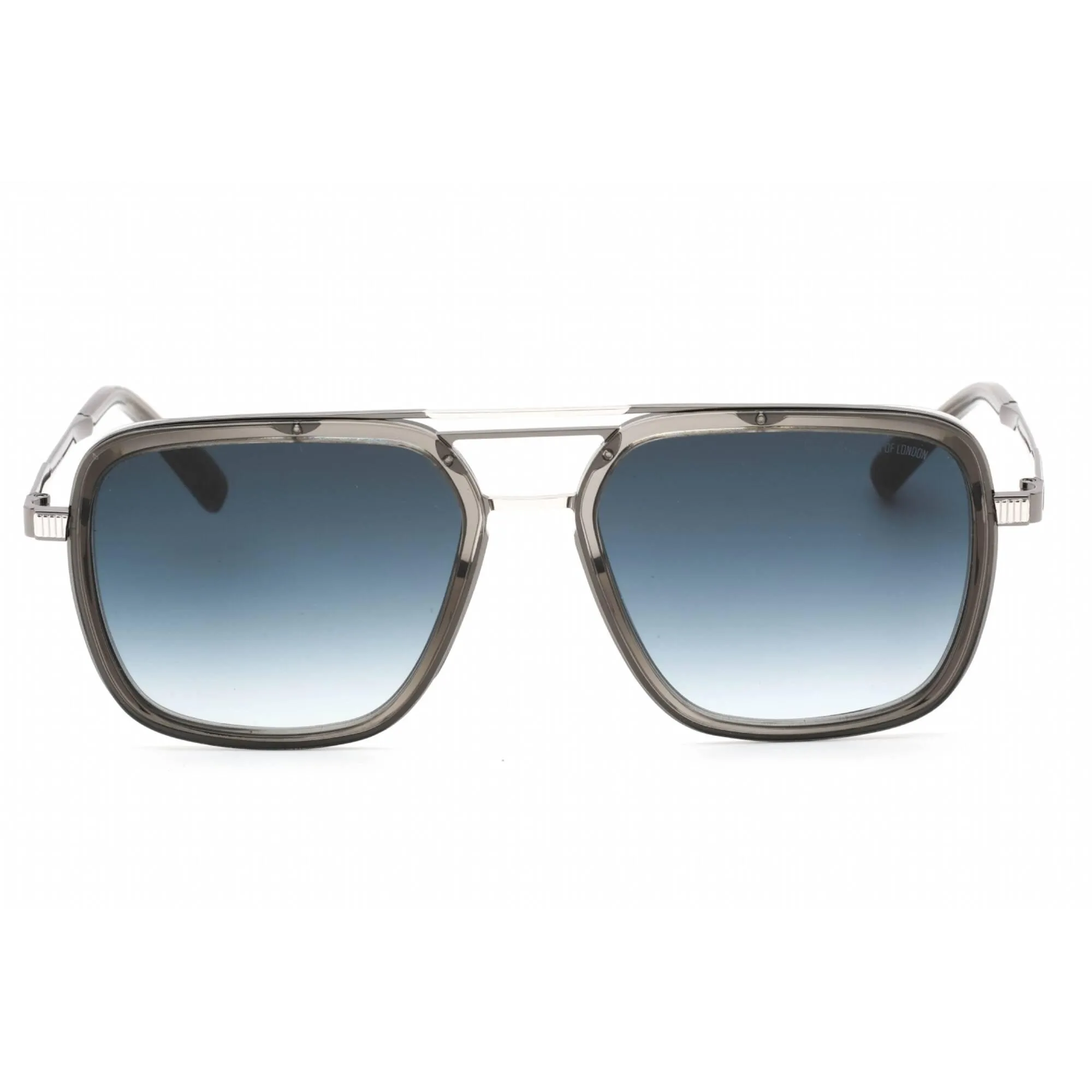 Cutler and Gross Men's Sunglasses - Grey Blue Flash Lens Square Frame | CG1324S 003