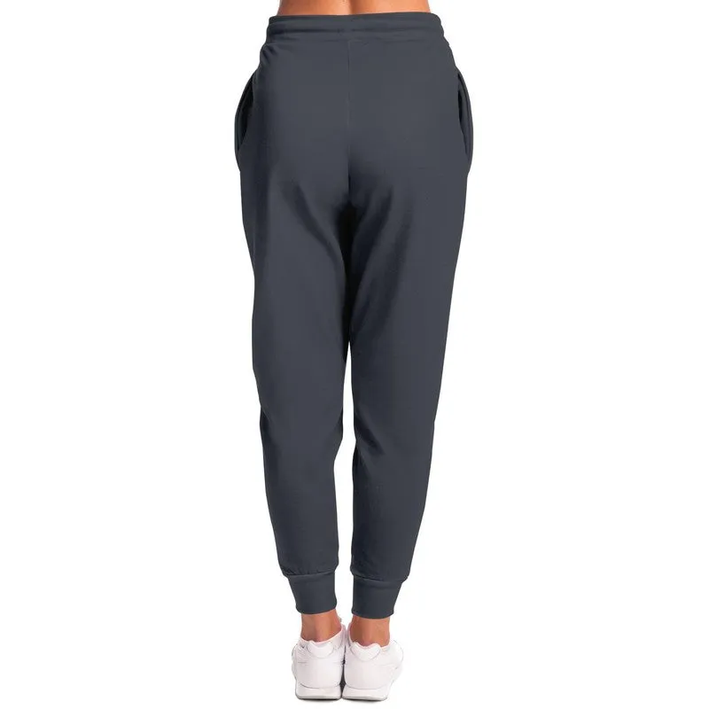 Dark Blue Gray Joggers | Unisex | with PLUS sizes | Dark Pale Blue Gray | C10M10Y0K80