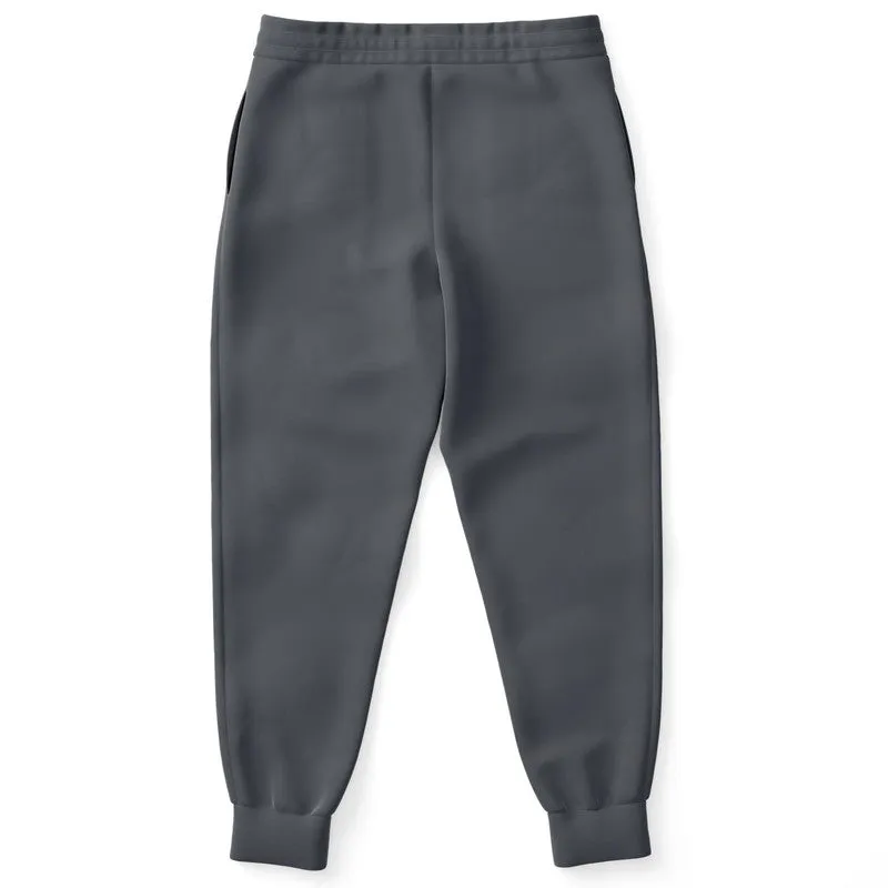 Dark Blue Gray Joggers | Unisex | with PLUS sizes | Dark Pale Blue Gray | C10M10Y0K80