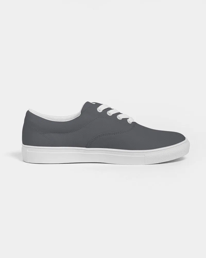 Dark Blue Gray Men's Canvas Sneakers | Men's | Dark Pale Blue Gray | C10M10Y0K80