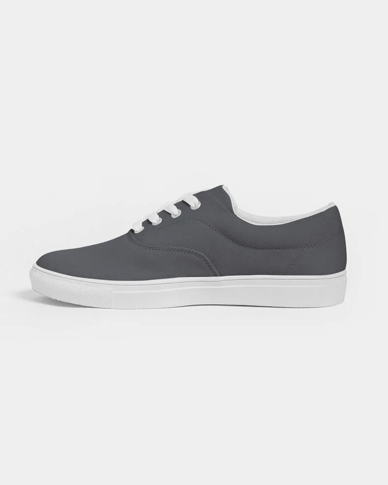 Dark Blue Gray Men's Canvas Sneakers | Men's | Dark Pale Blue Gray | C10M10Y0K80