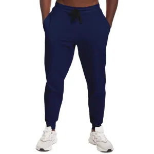 Dark Blue Joggers | Unisex | with PLUS sizes | Dark Pure Blue | C100M50Y0K80