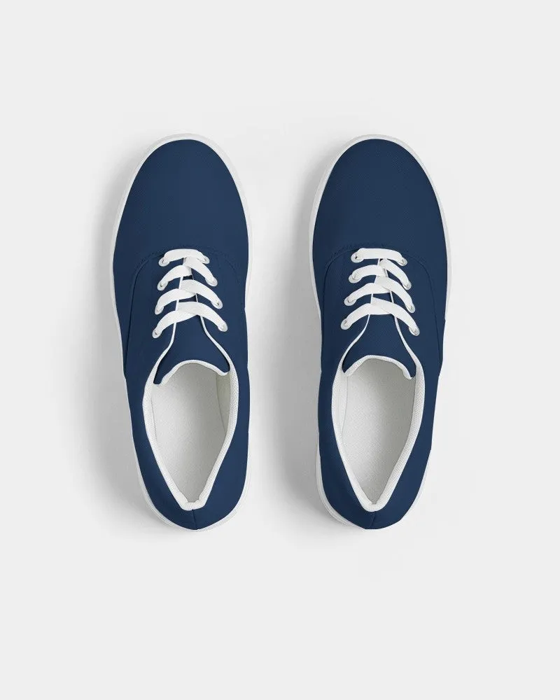 Dark Blue Women's Canvas Sneakers | Women's | Dark Pure Blue | C100M50Y0K80