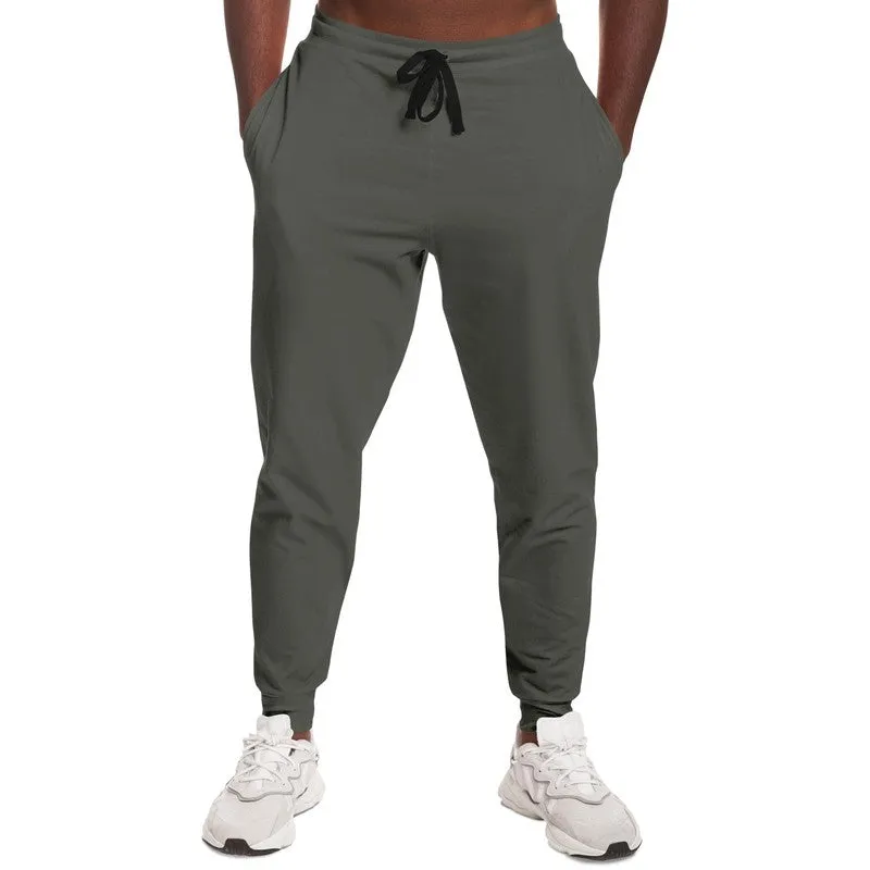 Dark Yellow Gray Joggers | Unisex | with PLUS sizes | Dark Pale Yellow Gray | C0M0Y10K80