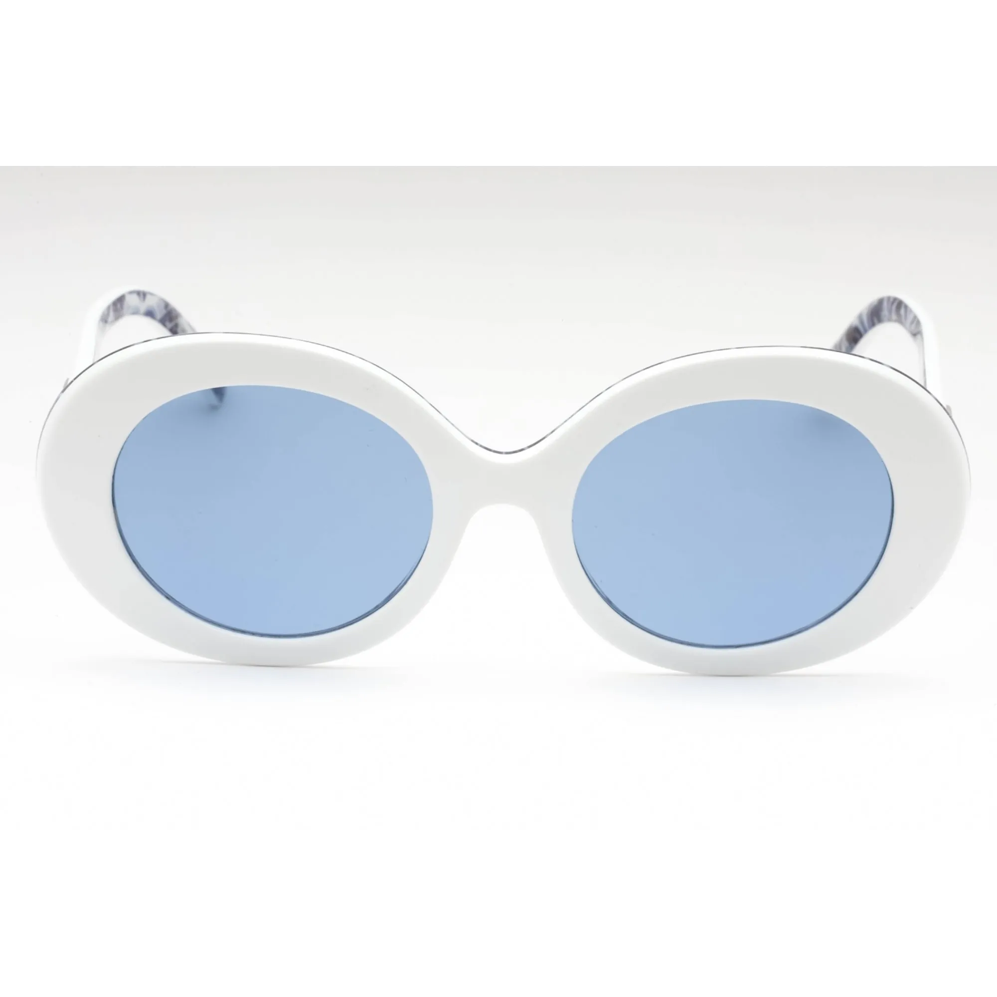 Dolce & Gabbana Women's Sunglasses - White On Blue Maiolica Frame | 0DG4448 337155